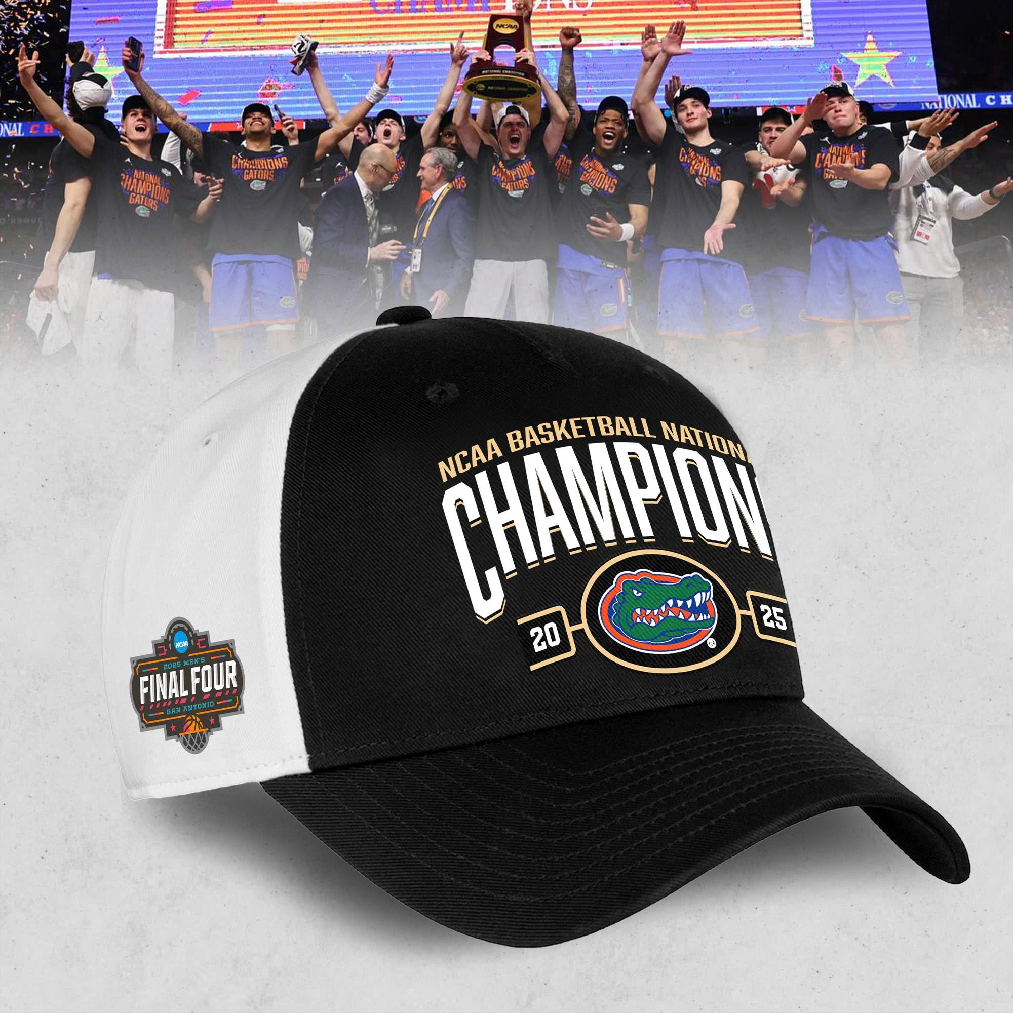 Florida Gators National Champions 2025 Hat Men's Basketball Championship Cap Merchandise-1 Florida Gators National Champions 2025 Hat Men's Basketball Championship Cap Merchandise-1