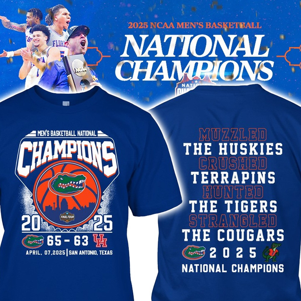Florida Gators National Champions 2025 T-Shirt Basketball Best Gators Fan Gifts For Him-1