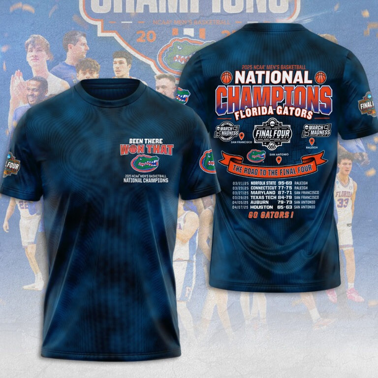 Florida Gators National Champions 2025 T-Shirt Basketball Go Gators Championship Tee Merch-1