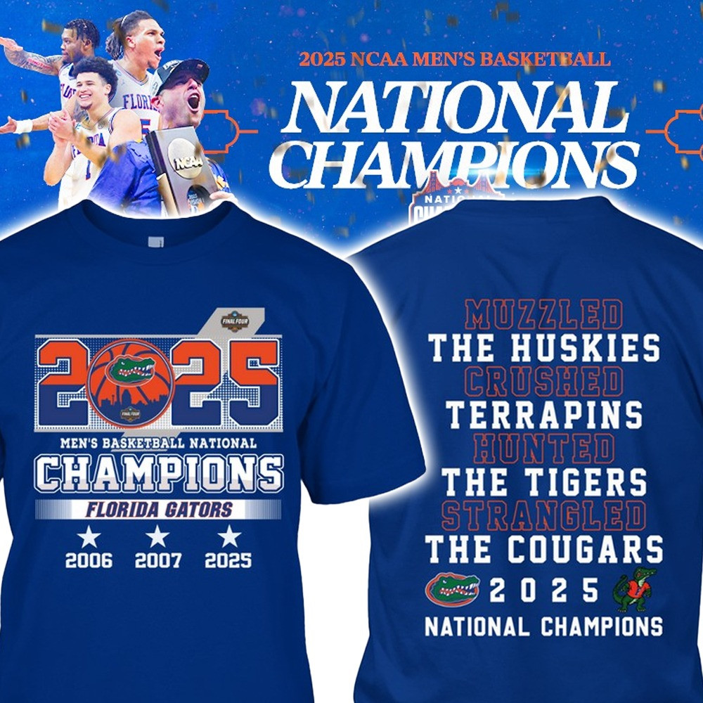 Florida Gators National Champions 2025 T-Shirt Basketball Merch Best Gators Gifts For Dad-1