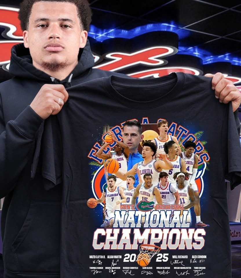 Florida Gators National Champions 2025 T-Shirt Men's Basketball Awesome Fan Merch Clothing-1