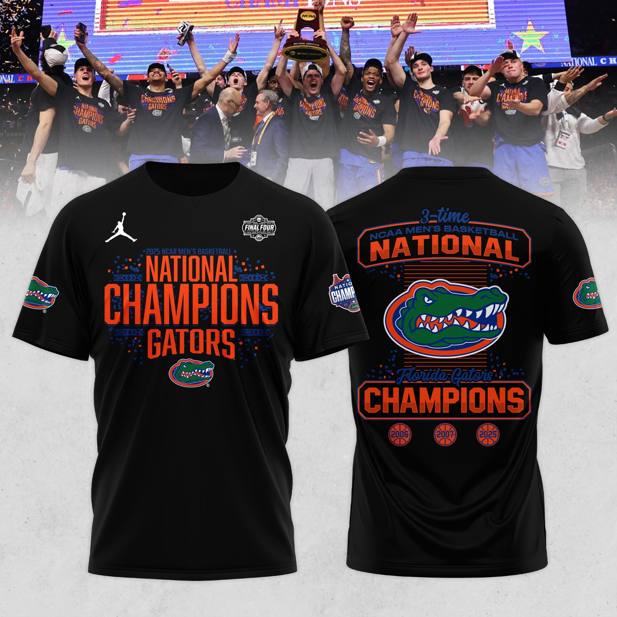 Florida Gators National Champions 2025 T-Shirt Men's Basketball Championship Good Gifts-1