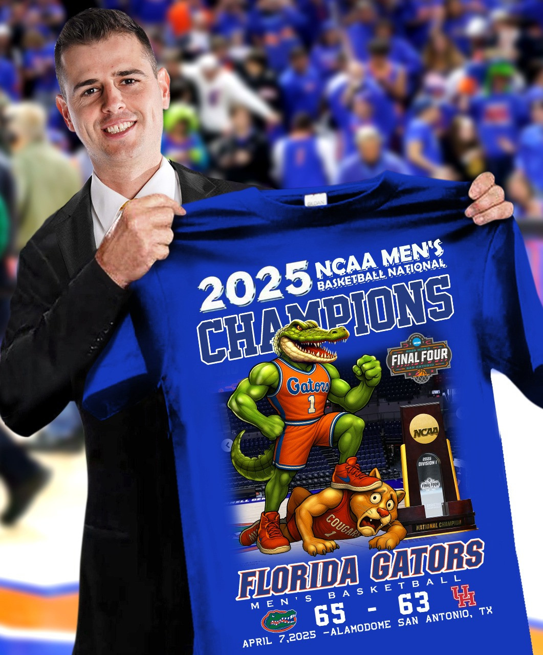 Florida Gators National Champions 2025 T-Shirt Men's Basketball Fan Great Merch Apparel-1