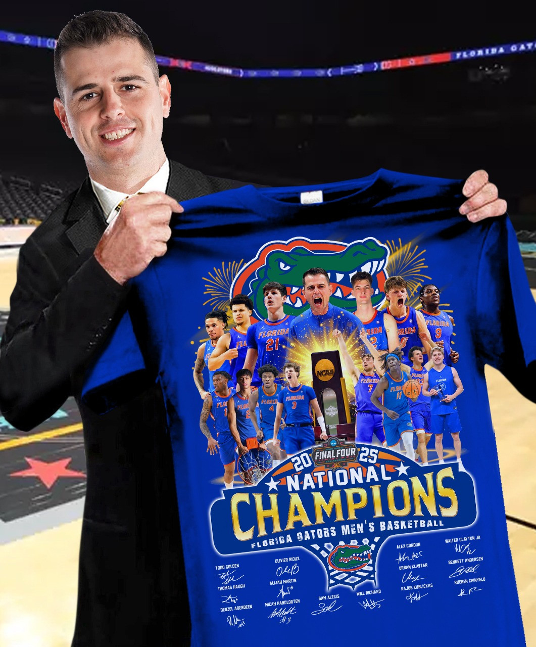 Florida Gators National Championship Shirt 2025 NCAA Men's Basketball Merch Best Gifts-1