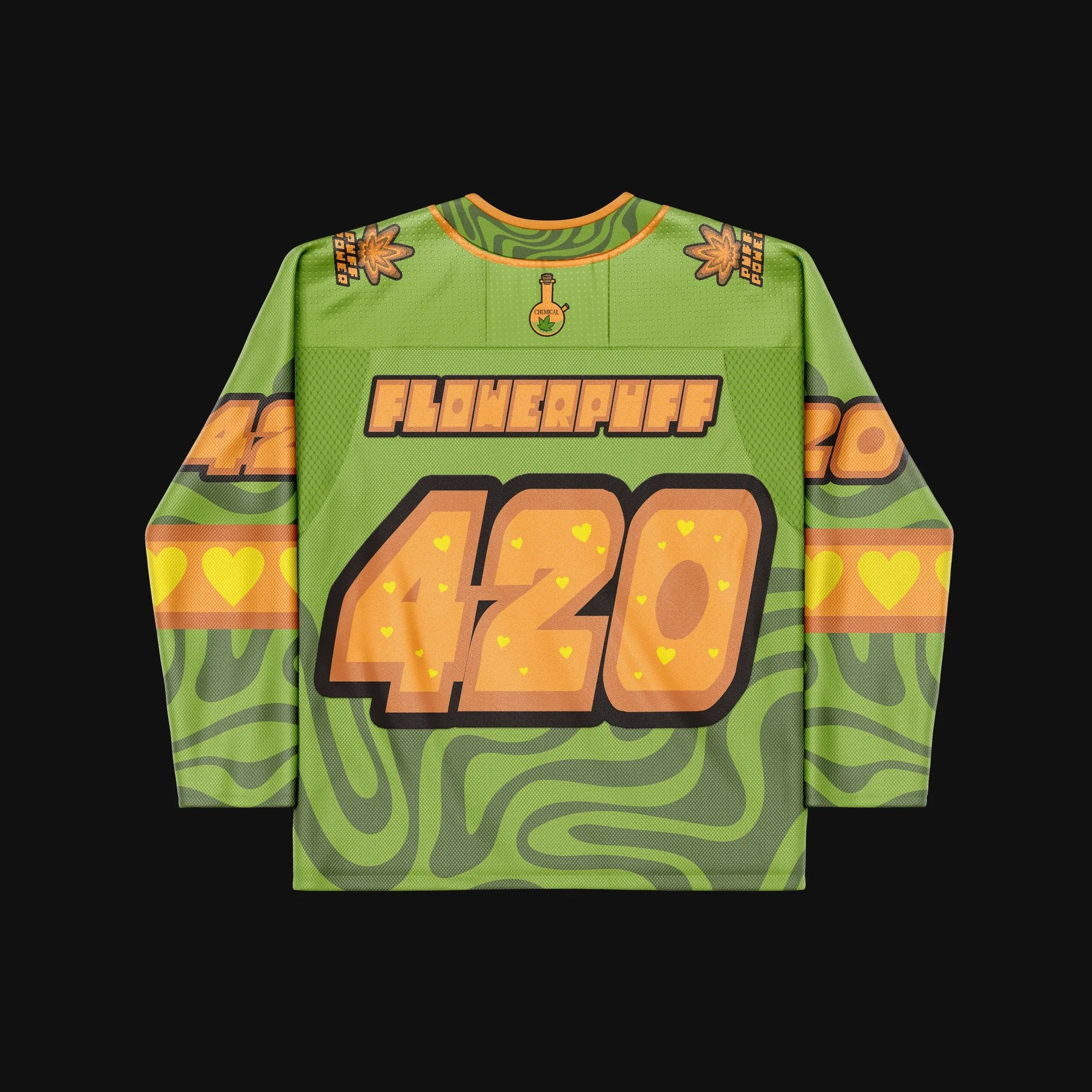 Flowerpuff Girls 420 Hockey Jersey Trippy Jersey Merch Gifts For Girlfriend Gifts For BFF-1