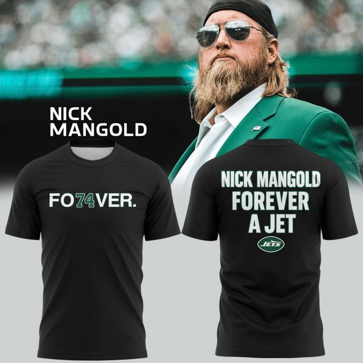 Forever 74 Nick Mangold T-Shirt Forever Be A Jet Shirt Nick Mangold Tribute Gifts-1