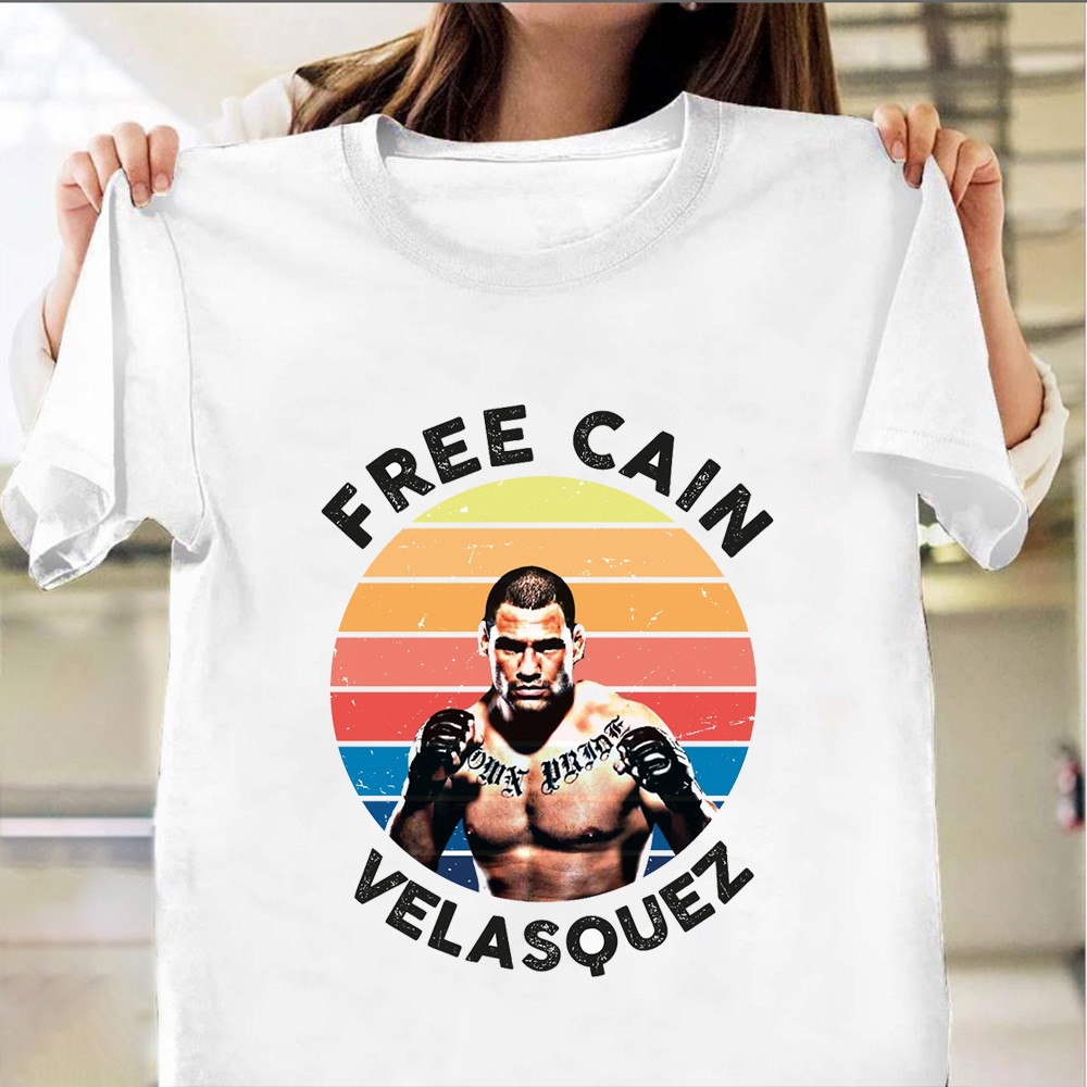 Free Cain Velasquez Shirt Support UFC Fighter Champ Free Cain Velasquez Merch-1