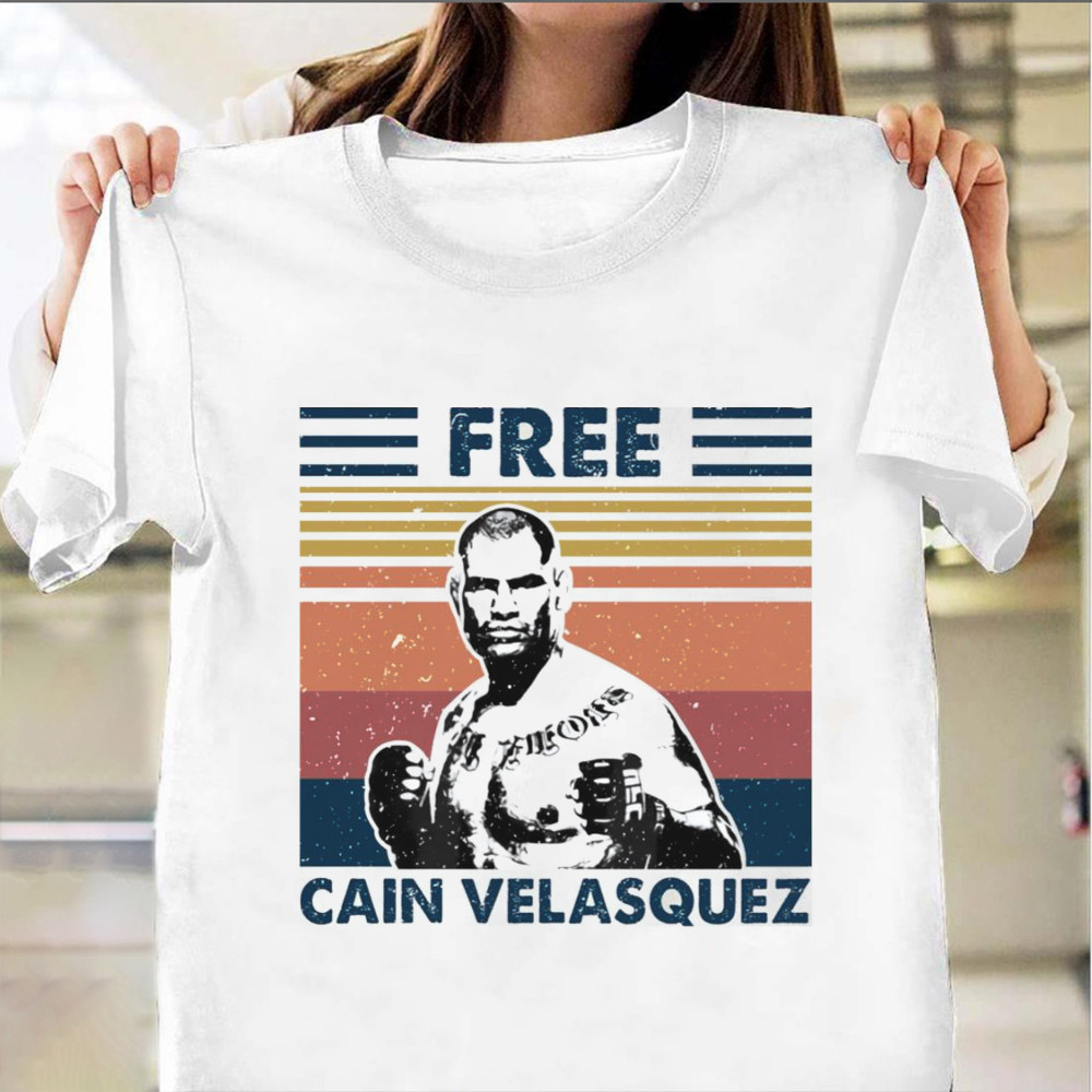 Free Cain Velasquez Shirt Support UFC Fighter Support Free Cain Velasquez Vintage T-Shirt-1
