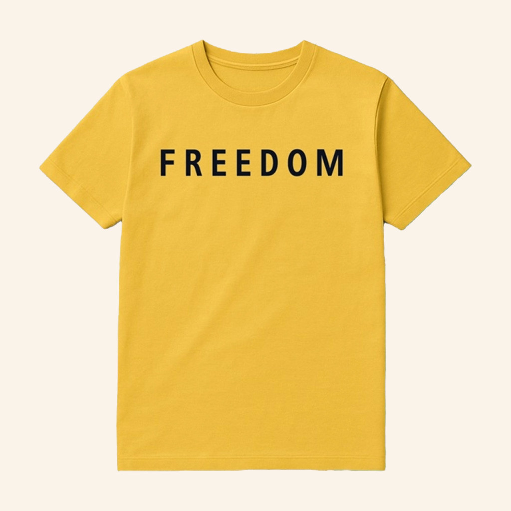 Freedom Shirt Charlie Kirk Shirt Yellow Charlie Kirk Merch Patriotic Gifts For Dad-1