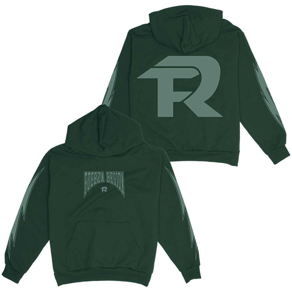 Fuerza Regida Merch Fuerza Regida Green Hoodie Best Father's Day Special Gifts Gifts For Fans-1
