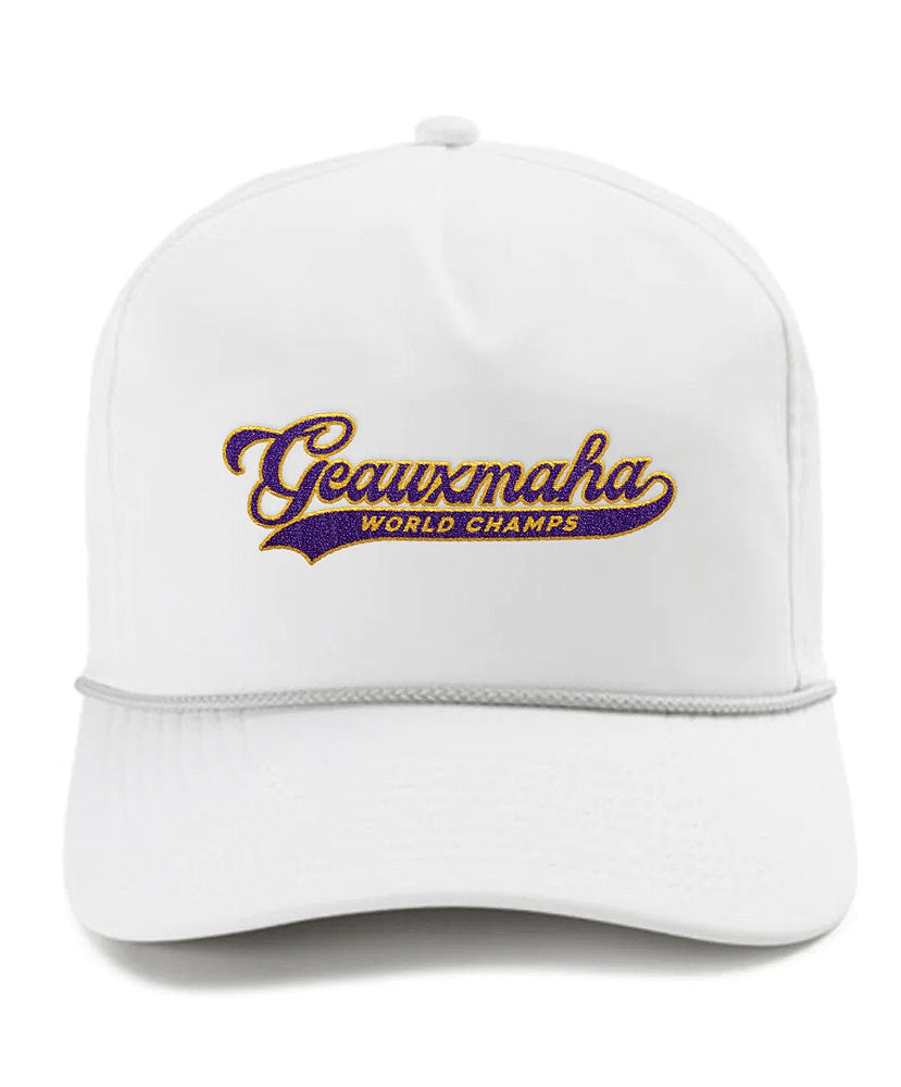 Geauxmaha Hat World Champs Theme Baseball Cap Gift Idea For Sports Loving Father Or Coach-1