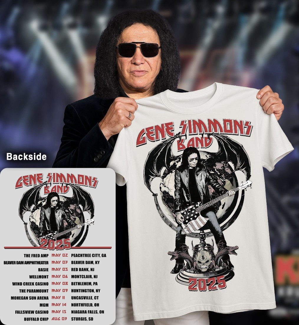 Gene Simmons Band Tour 2025 T-Shirt Gene Simmons Tour Merchandise Gifts For Fans-1 Gene Simmons Band Tour 2025 T-Shirt Gene Simmons Tour Merchandise Gifts For Fans-1