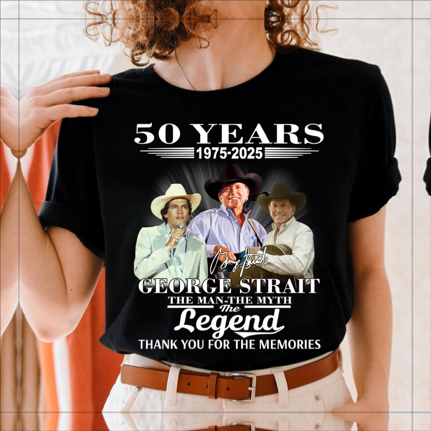 George Strait The Man The Myth The Legend T-Shirt George Strait Merch Gifts For Music Lovers-1
