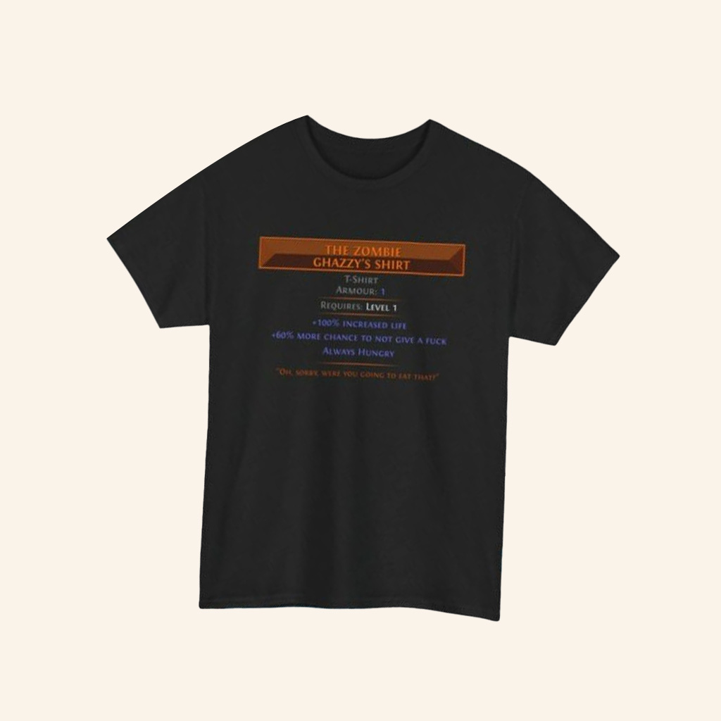 Ghazzytv Merch The Zombie Ghazzy's Shirt Gifts For Father-1