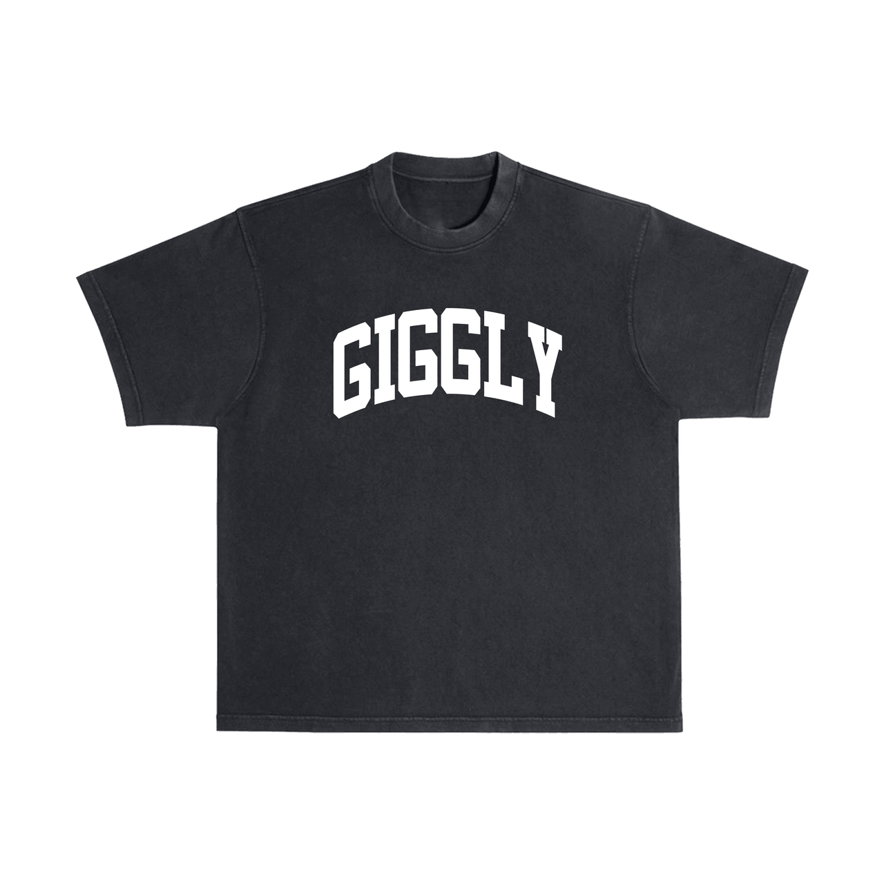 Giggly Squad Merch Collegiate T-Shirt Black Giggly Squad Tour Merch Apparel Fan Gifts-1