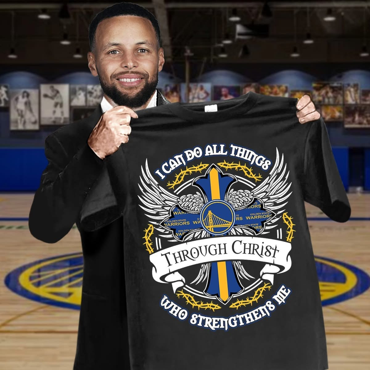 Golden State Warriors Fans Faith Shirt I Can Do All Things Through Christ Strengthens Me-1