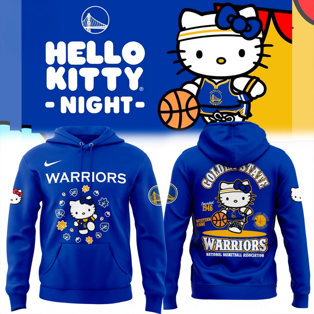 Golden State Warriors Hello Kitty New Hoodie 2025 Warriors Merch Christmas Gifts For Daughter-1