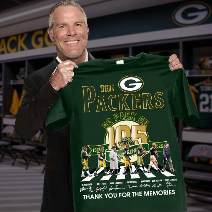 Green Bay Packers 105Th Anniversary T-Shirt 2025 Thank You For The Memories Fan Gifts-1