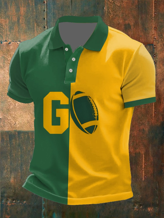 Green Bay Packers Men's Polo Shirt Game Day Football Unique Gifts For Packers Fans For Him-1