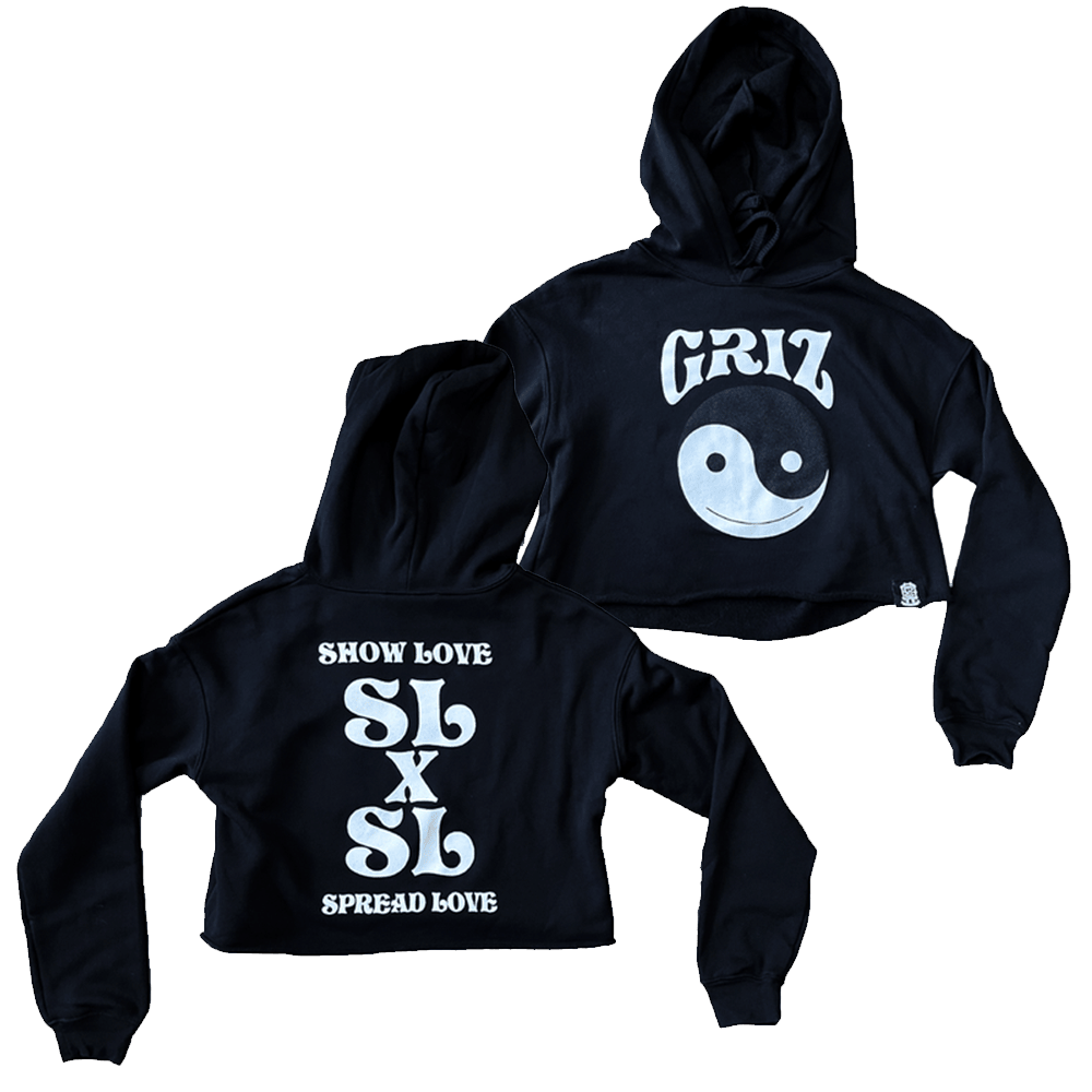 Griz Merch Griz Essentials Stacked Logo Crop Hoodie Gifts For DJ Fans Birthday Gift for Husband-1
