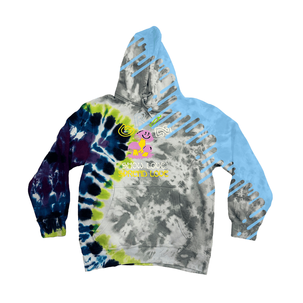 Griz Merch Griz Shroom Bloom Sidewinder Tie Dye Hoodie Gifts For DJ Fans Country Boy Gift-1