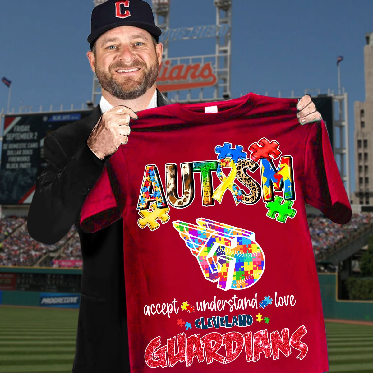 Guardians Guardians Autism Awareness Month T-Shirt Accept Understand Fan Merch Gifts-1