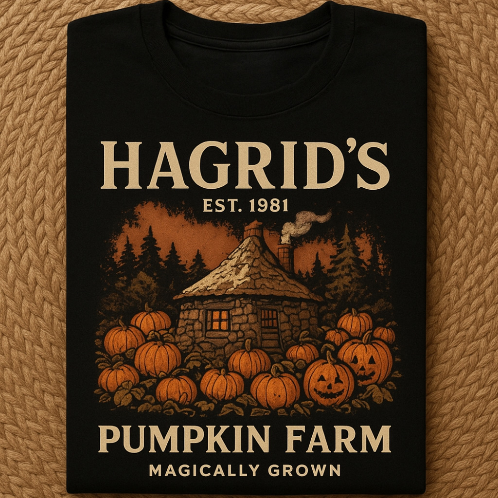 Hagrid_s Pumpkin Farm T-Shirt Harry Potter Halloween T-Shirt Gifts For Friends-1