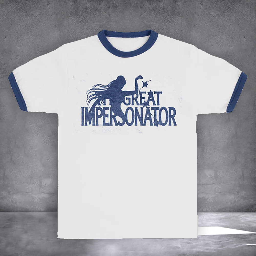 Halsey Tour Merch T-Shirt The Great Impersonator 70S Tee Shirts Gifts For Fans-1