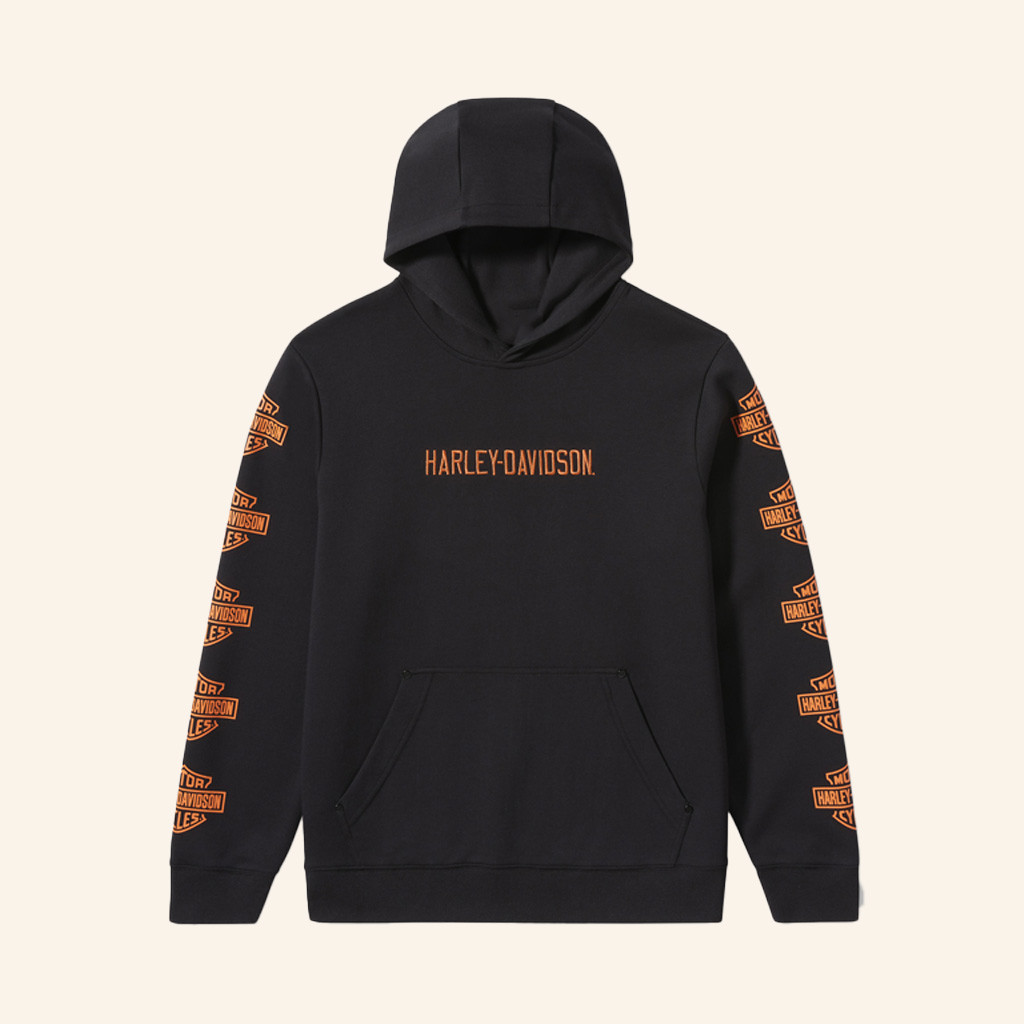 Harley Davidson Merch Essential Bar And Shield Hoodie Unique Gifts For Husband-1