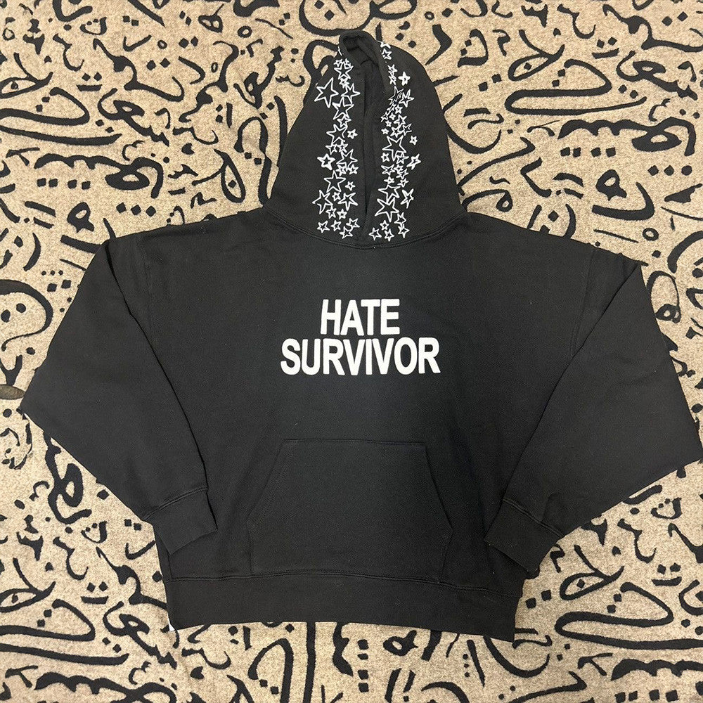 Hate Survivor Hoodie Drake Hate Survivor Stars Hoodie Gifts For Drake Fans Gifts For Friends-1