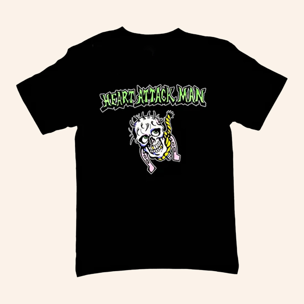 Heart Attack Man  Merch Skull Noose T-Shirt Gifts For Father-1