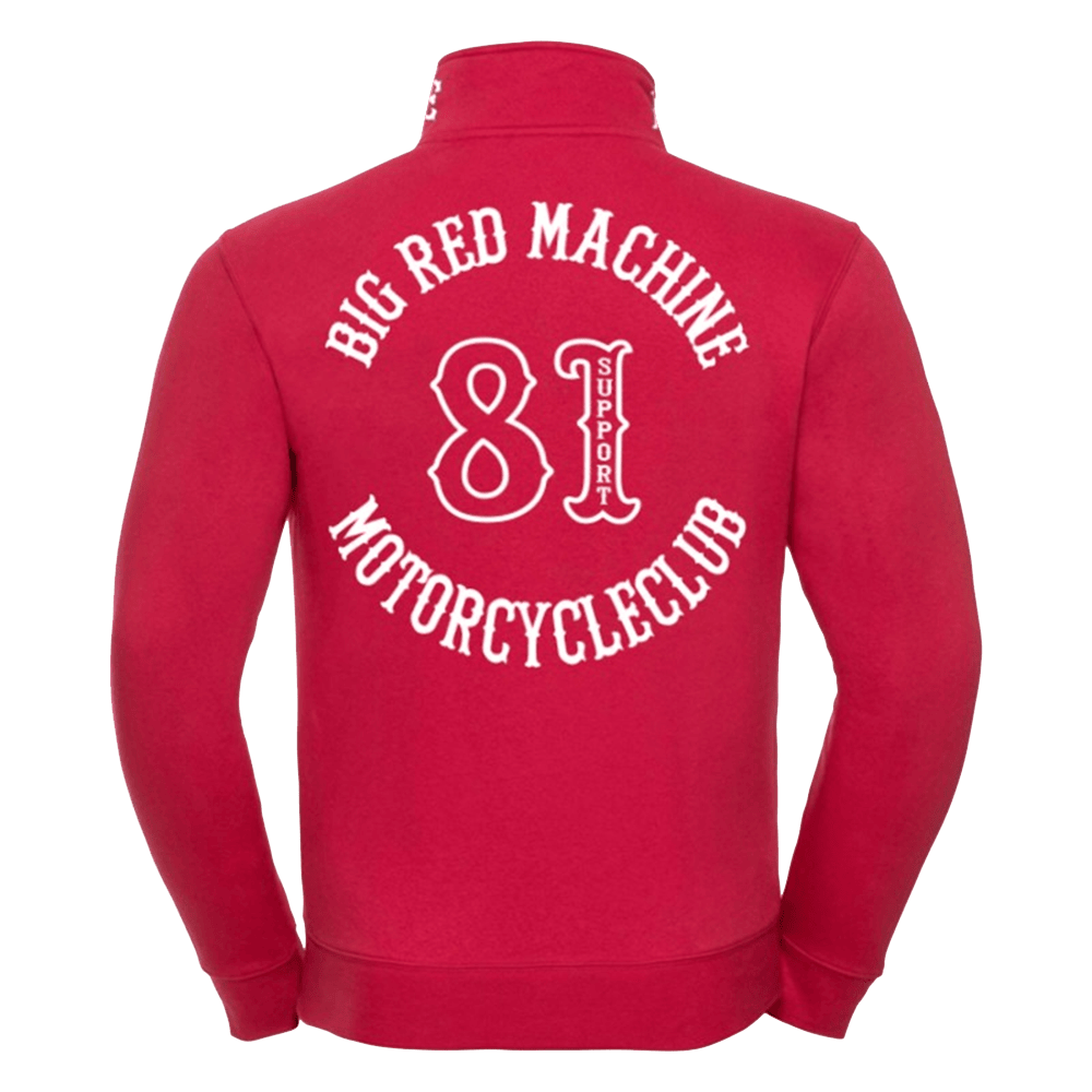 Hells Angels Support 81 World Half Zip Jacket Big Red Machine Motorcycleclub Support 81Jacket-1