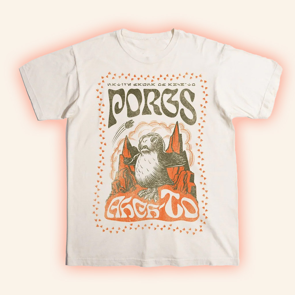 Heroes Villains Merch Star Wars Star Wars Porgs Stamp Zine T-Shirt Gift Ideas For Fans-1