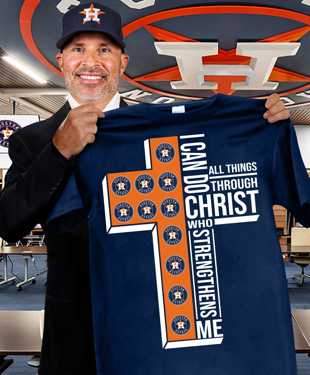 Houston Astros Faith Shirt I Can Do All Things Through Christ Who Strengthens Me Fan Gifts-1