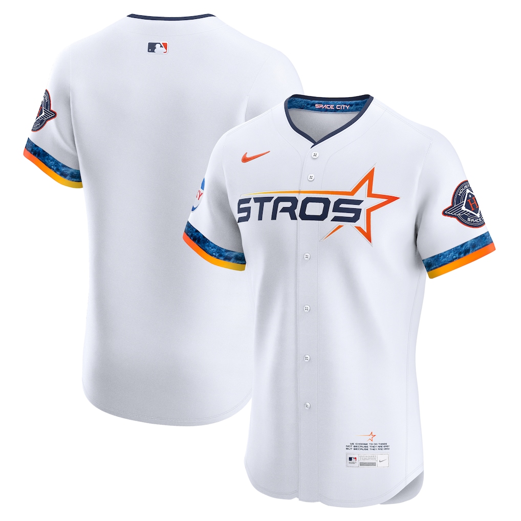 Houston Astros Nike 2025 City Connect Elite Jersey - White-1 Houston Astros Nike 2025 City Connect Elite Jersey - White-1