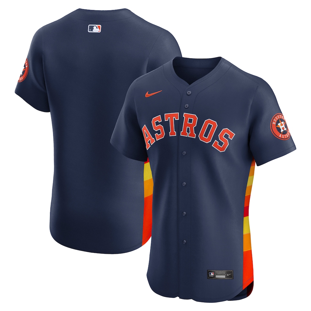 Houston Astros Nike Alternate 2 Elite Jersey - Navy-1