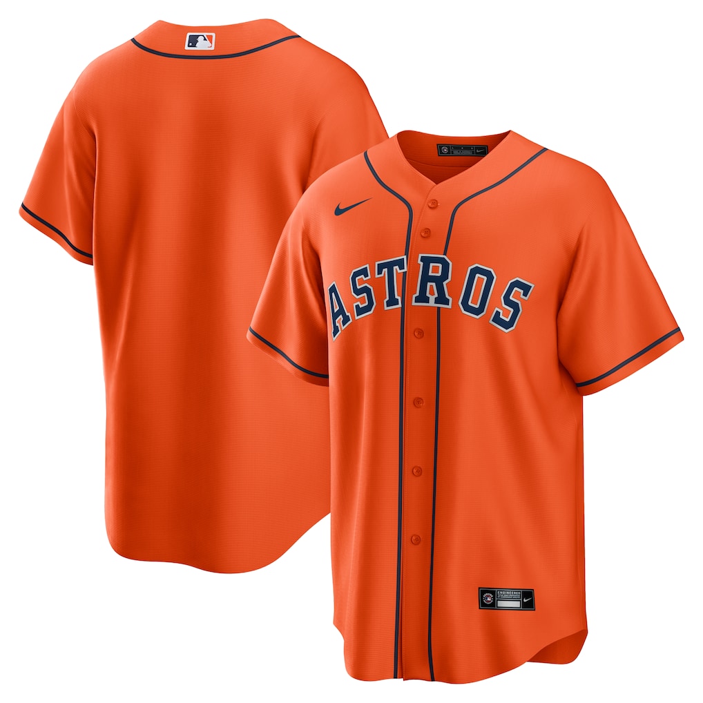 Houston Astros Nike Alternate Replica Team Jersey - Orange-1