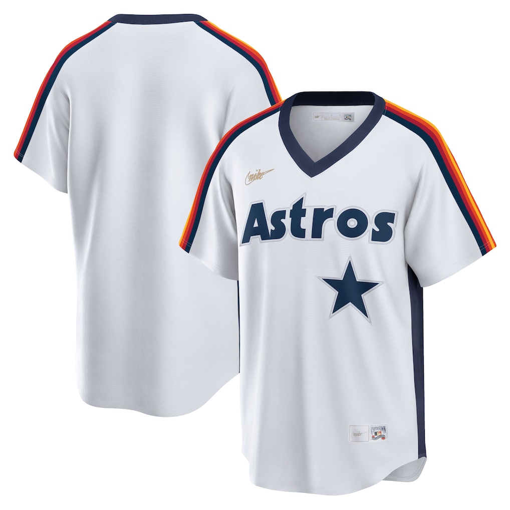 Houston Astros Nike Home Cooperstown Collection Player Jersey - White-1