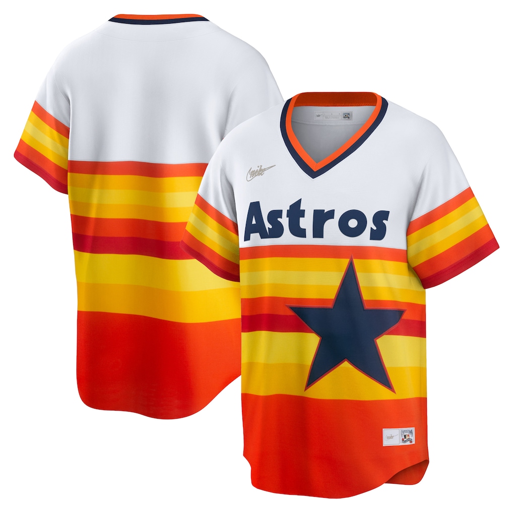 Houston Astros Nike Home Cooperstown Collection Team Jersey - White-1