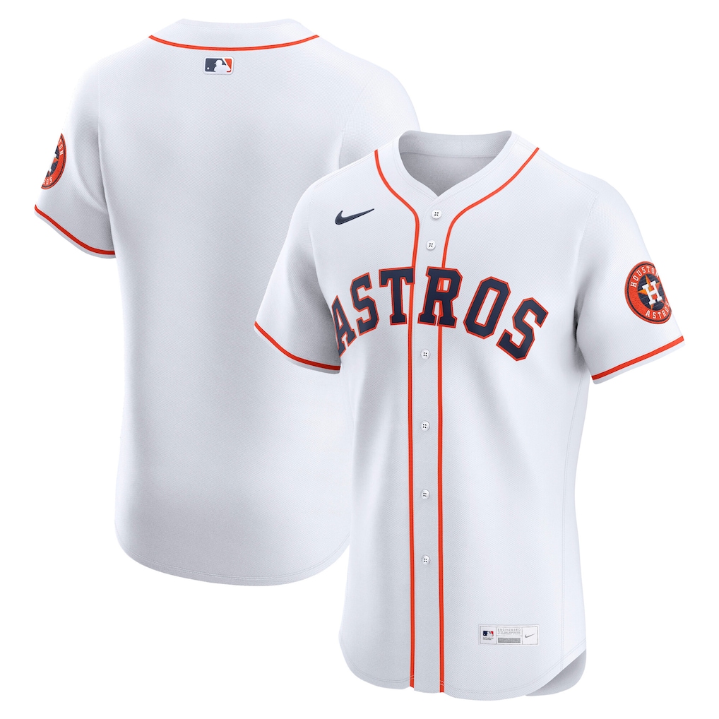 Houston Astros Nike Home Elite Jersey - White-1