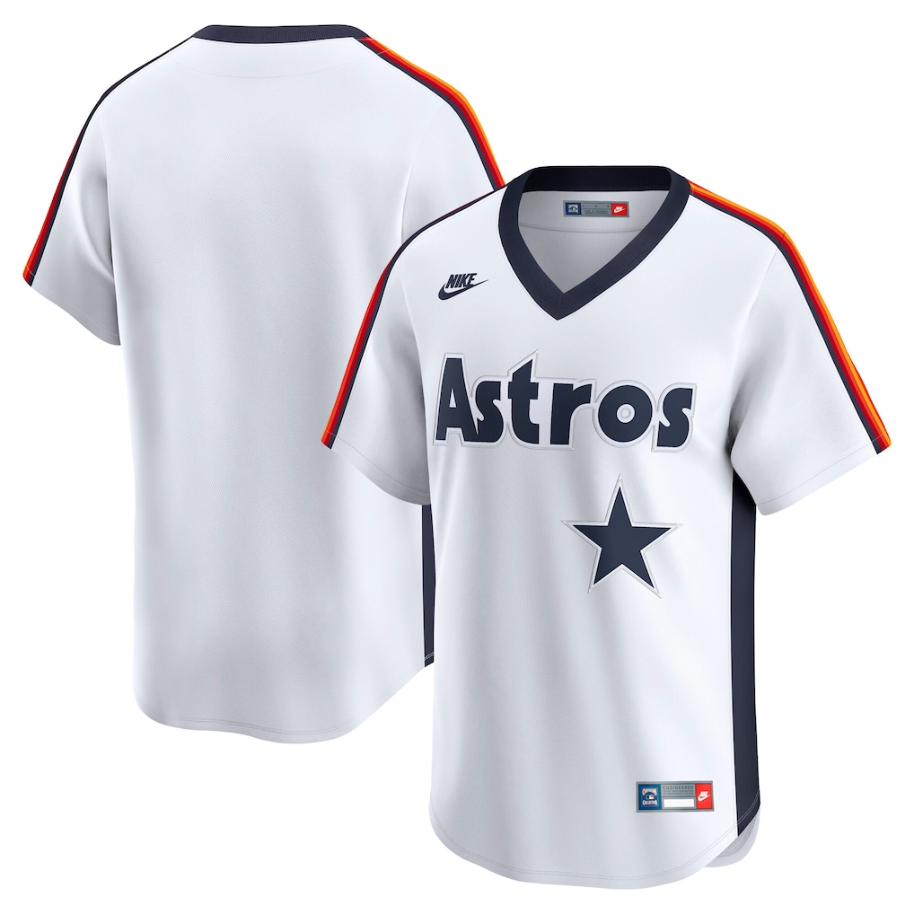 Houston Astros Nike Throwback Cooperstown Collection Limited Jersey - White-1