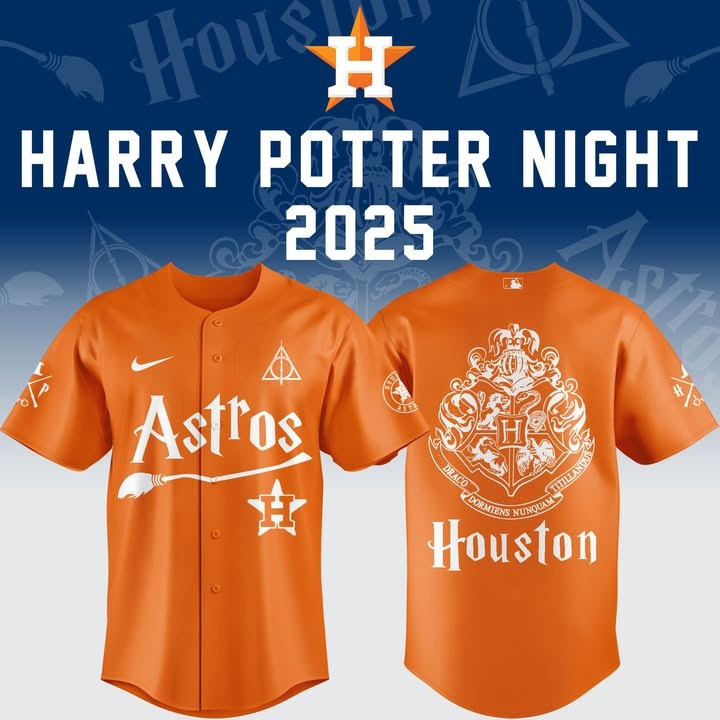 Houston Astros x Harry Potter Night 2025 Jersey MLB Baseball Merch Gifts For Fans-1
