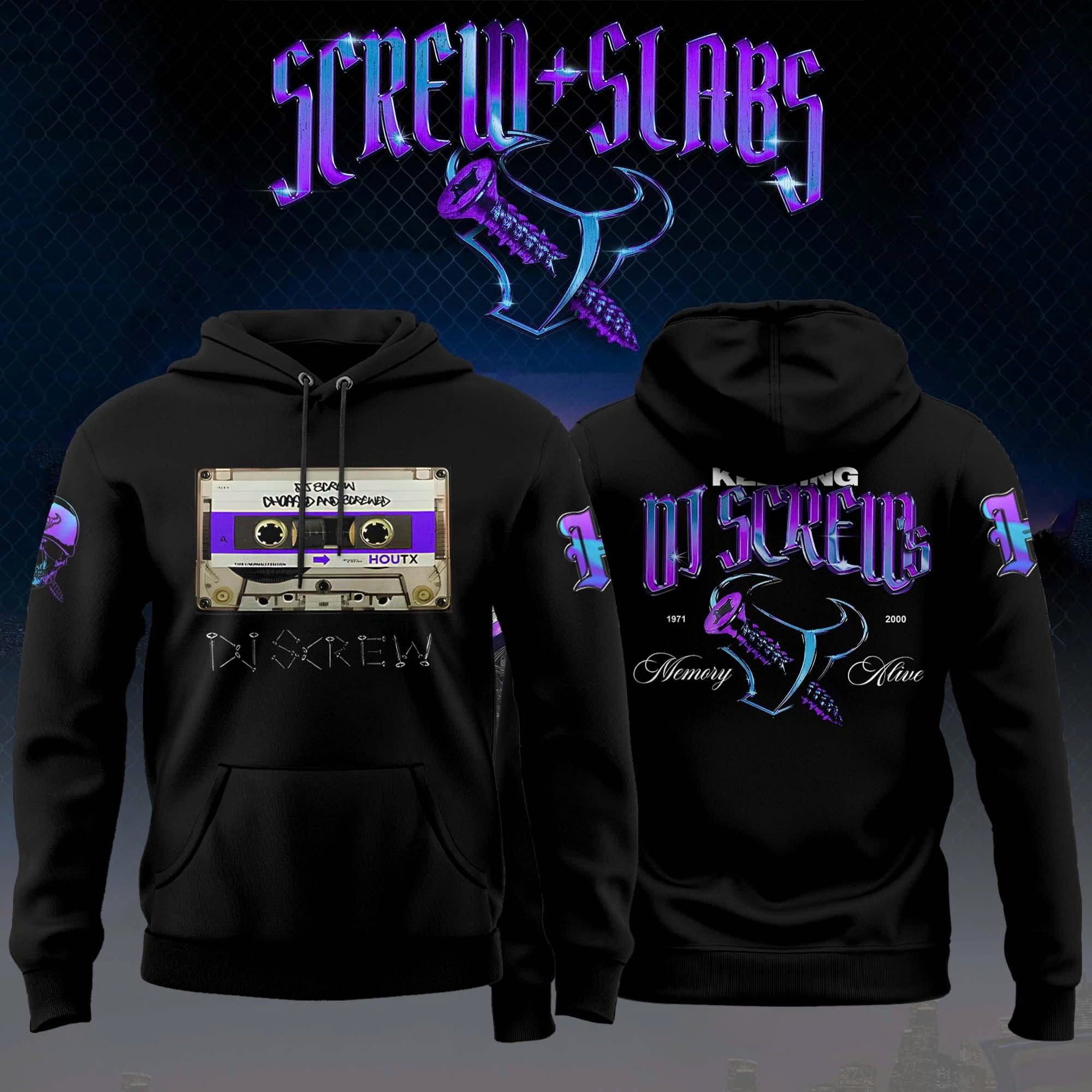 Houston Texans Honor All-Time DJ Screw H-Tow Hoodie Houston DJ Screw Tribute Fan Merch-1