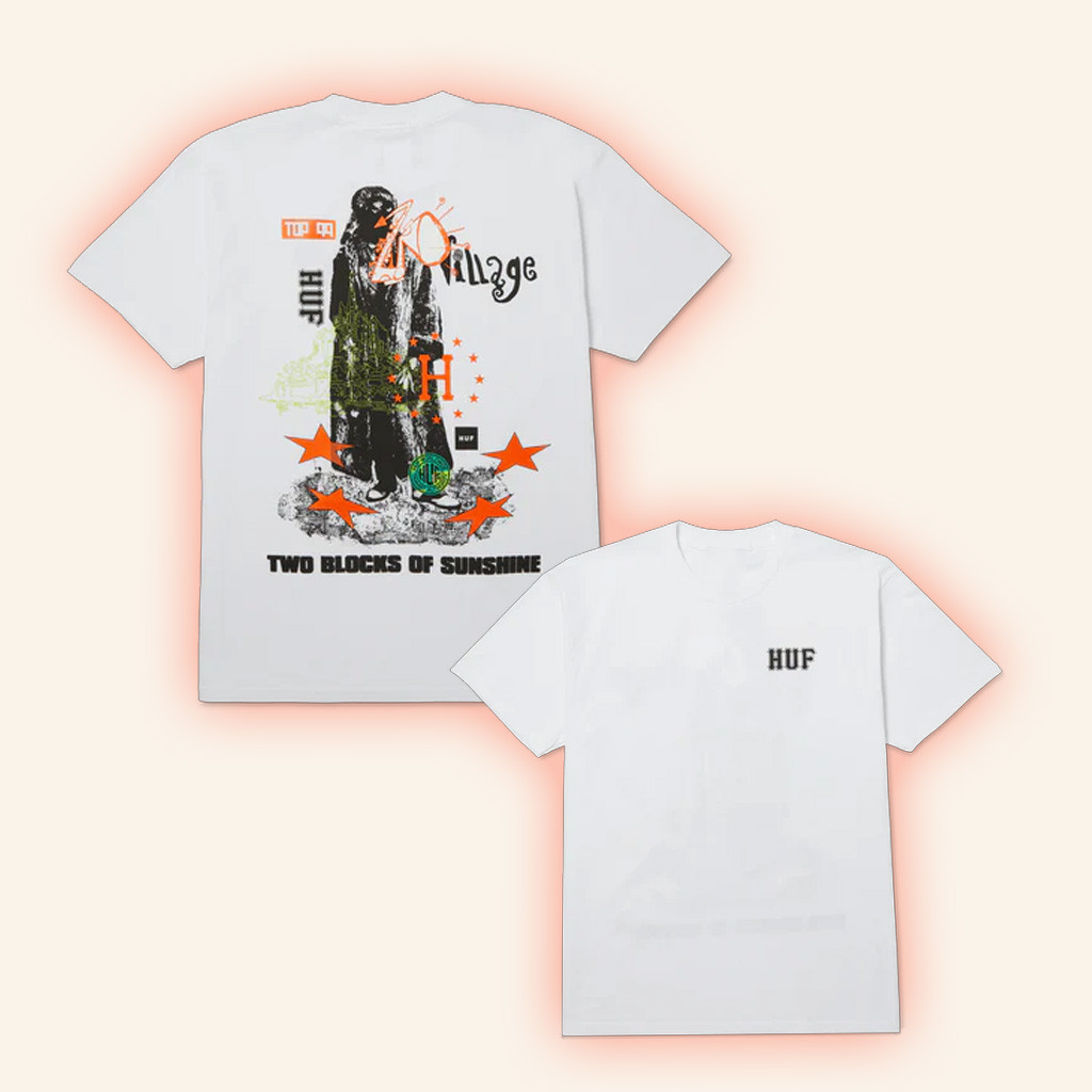 Huf Worldwide Merch Two Blocks Of Sunshine T-Shirt Gifts For Husband-1