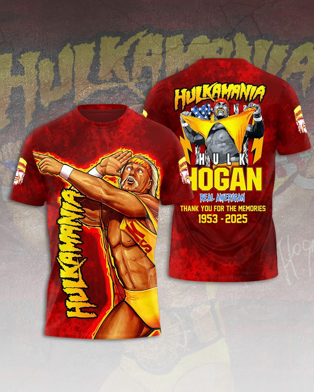 Hulkamania RIP Brother Hulk Hogan T-Shirt Thank You For The Memories Real American Merch-1