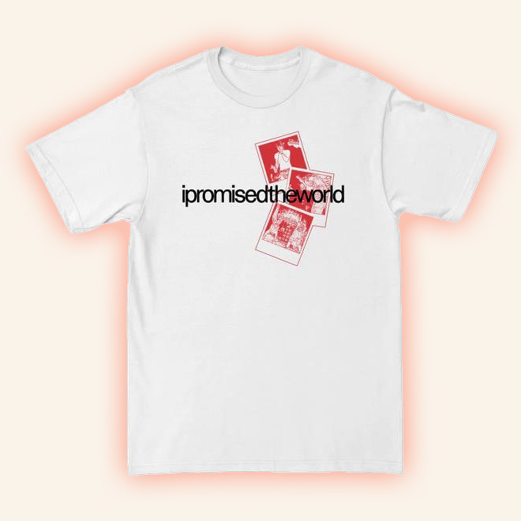 I Promised The World Merch Polaroids White T-Shirt Gift Ideas For Friends-1