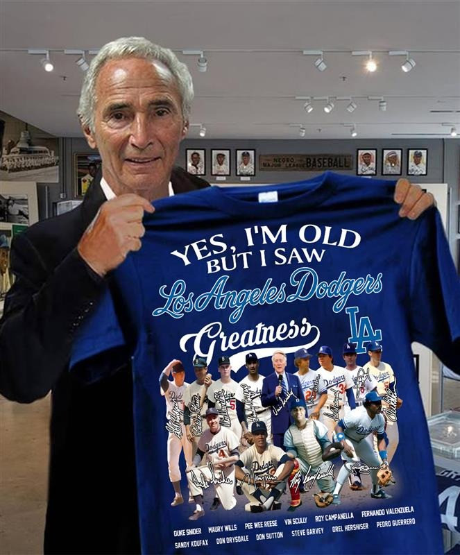 I Saw LA Dodgers Greatness T-Shirt LA Dodgers Memorial Clothing Baseball Fans Gifts Idea-1