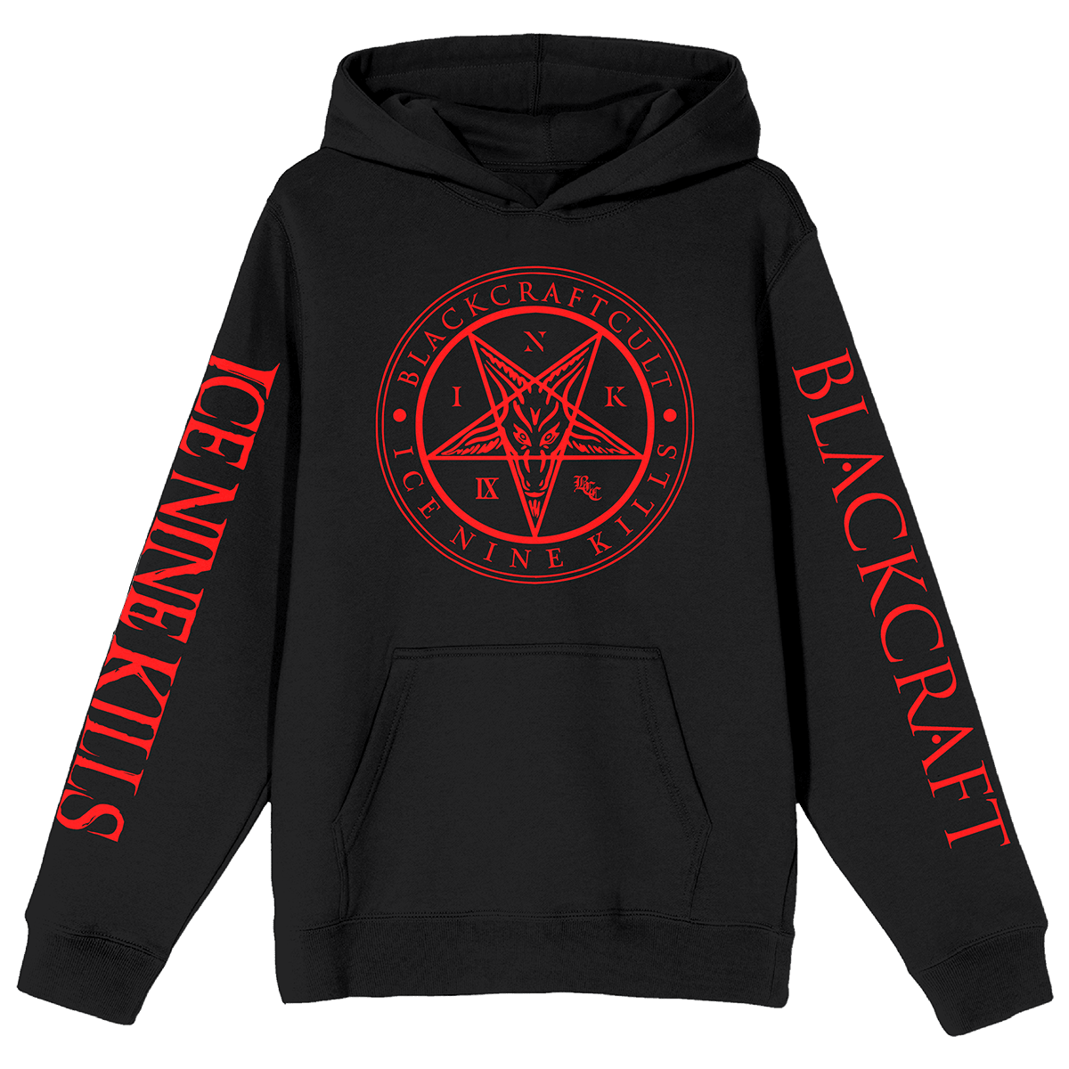 Ice Nine Kills Merch Hoodie Blackcraft Cult INK Pentagram Pullover Hoodie Tour Merch-1