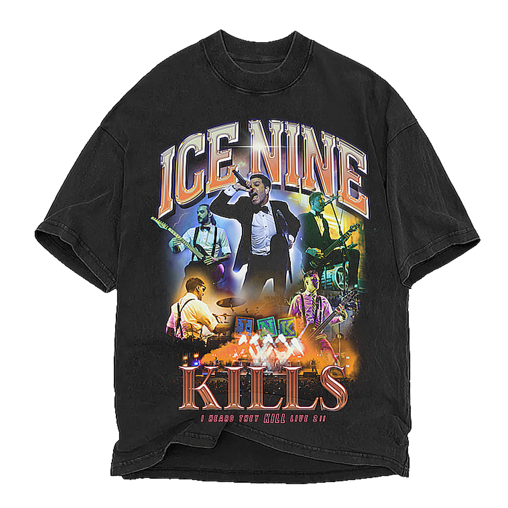 Ice Nine Kills Merch T-Shirt Give 'Em The Boot Ice 9 Nine Kills Band Tour Merchandise-1