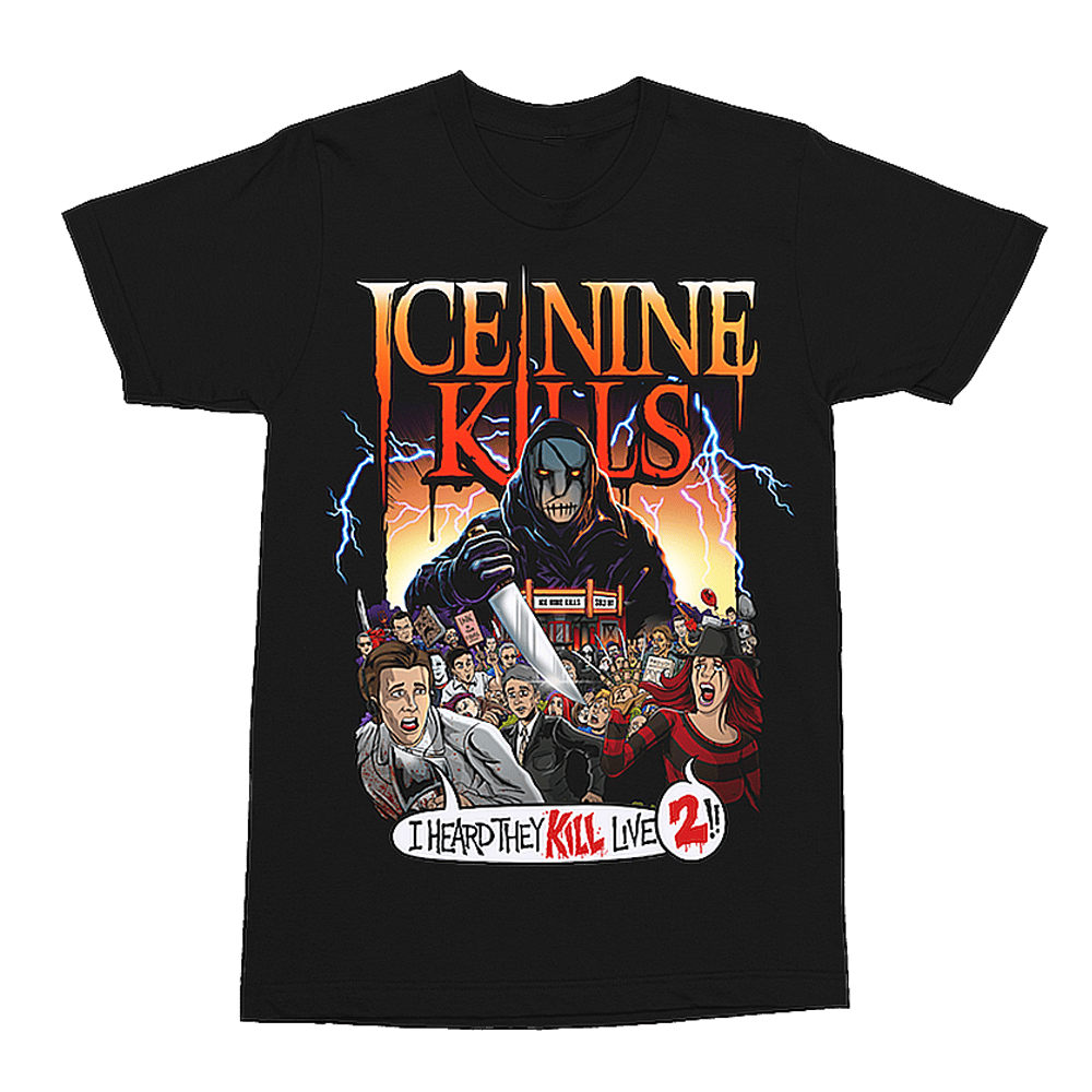 Ice Nine Kills Merch T-Shirt Halloween Crowd Killer T-Shirt Ice 9 Kills Band Merch For Fans-1